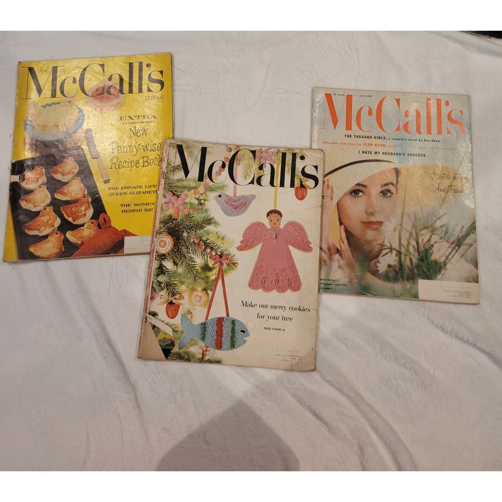 McCalls magazine Vintage Lot of 3 1952 1953 and 1958 - Picture 9 of 9